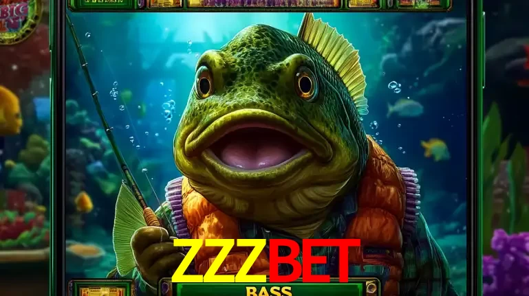 Personagem de peixe pescador do popular jogo de slot com tema de pescaria, uma das emocionantes opções de caça-níqueis para jogar e ganhar no cassino ZZZBET.