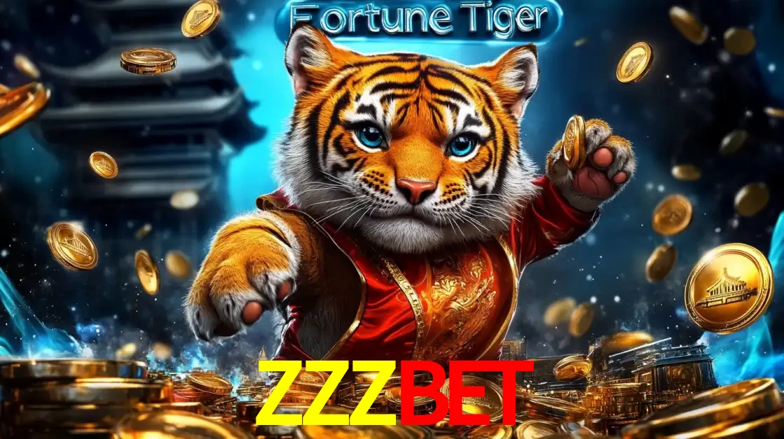 Imagem promocional do jogo de slot Fortune Tiger, com um tigre majestoso em traje tradicional cercado por uma fortuna em moedas de ouro, disponível agora no cassino ZZZBET.